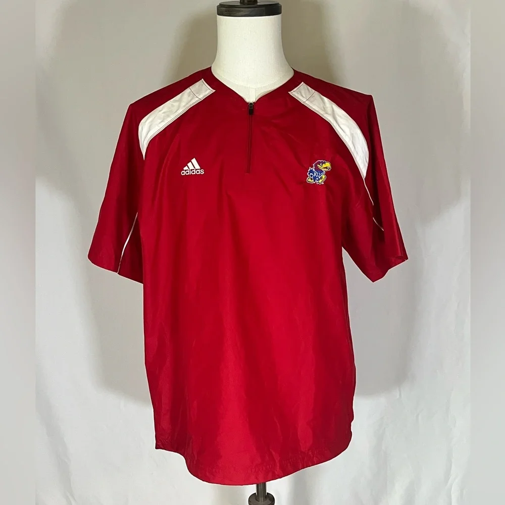Adidas Kansas Jayhawks Windbreaker Pullover